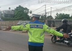 Antisipasi Kepadatan Arus Balik, Satlantas Polres Banyuasin Gelar Live Report dan Patroli Hunting di Jalintim