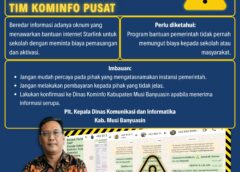 Imbauan Kominfo Muba: Hati Hati Penipuan Bermodus Bantuan Starlink Untuk Sekolah
