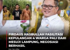 Aksi Nyata Firdaus Hasbullah: Selamatkan 4 Warga PALI dari Jeratan Utang di Lampung