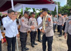 Dukung Program Prioritas Nasional, Kapolres Banyuasin Salurkan Bantuan Sosial di Air Kumbang