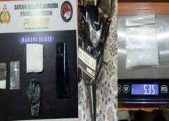 Ungkap Kasus Narkotika di Pinggir Jalan Desa Biyuku, Satresnarkoba Polres Banyuasin Amankan Kurir Sabu 5,35 Gram