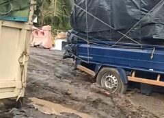 Diduga Kejar Untung Besar, Proyek Box Culvert Provinsi di PALI Baru Selesai Dikerjakan Berujung Licin dan Berlumpur