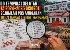 DD Tempirai Selatan TA 2024–2025 Capai Rp2,4 Miliar Jadi Sorotan, Sejumlah Pos Anggaran Dinilai Janggal, APH Diminta Audit Menyeluruh