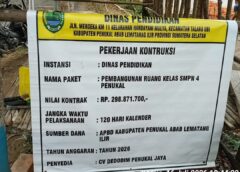 Proyek Pembangunan RKB SMPN 4 Penukal Rp298,8 Juta Disorot: Volume, Mutu dan K3 Dipertanyakan