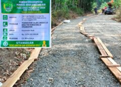 Diduga Tumpang Tindih, Proyek Cor Beton di Prambatan Rp2,9 M, Gunakan Alat Berat dari CSR