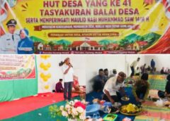 HUT Desa Karang Mulya ke-41, Gelar Tasyakuran Sekaligus Peringatan Maulid Nabi