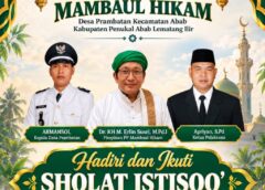 Kemarau Belum Berakhir, Ponpes Mambaul Hikam PALI Ajak Warga Bermunajat Lewat Salat Istisqa