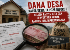 DD Karta Dewa Disorot Tajam, Pemerhati Desak Audit Selisih Rp32,5 Juta dan Penyertaan Modal Rp208,6 Juta