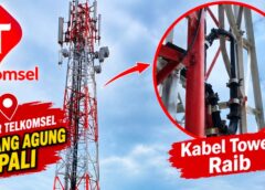Kabel Tower Telkomsel di Karang Agung Hilang, Pengamanan Dipertanyakan, Pihak Pengelola Masih Bungkam